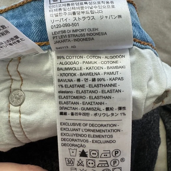 Levi 501 Denim Jean Shorts, Women, Size 31 - Picture 8 of 8